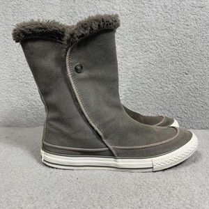 Converse All Star CT Beverly Womens Size 7 Gray Mid Calf Winter Boots 525941C